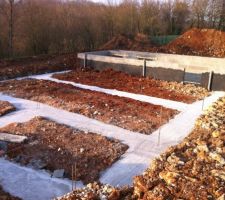 Vue ensemble fondations   cave