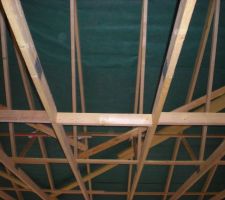 Film de protection a l'emplacement des futurs panneaux