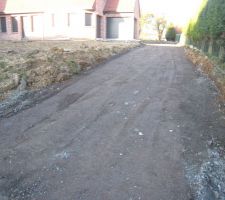 Préparation de l'allée jardin 3