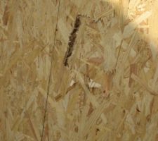 Cloison intérieure abimée