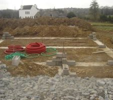 Les fondations sont coulées