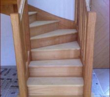 Escalier movingui avant la fin de la première couche