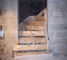 Coffrage de l'escalier