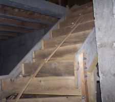 Coffrage de l'escalier