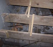 Coffrage de l'escalier