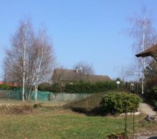 Préparation voie d'accès avec abattage des arbres