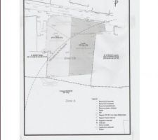 Voici  le plan du terrain c'est le lot A, avec le malheureux p&eacute;rimetre de bergerie