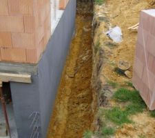 Prépation pour le drainage