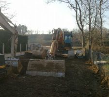 Travaux de viabilisation du lotissement 2&egrave;me semaine