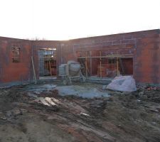 Fin rdc, pose des planelles de rive