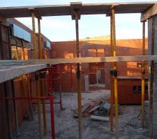 Pr&eacute;paration des poutres