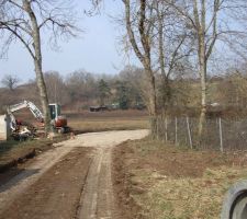 Travaux de viabilisation du lotissement 1&egrave;re semaine