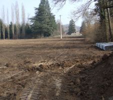 Travaux de viabilisation du lotissement 1&egrave;re semaine