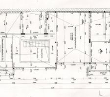 Plan d'éxé plancher haut de rez-de-chaussée.