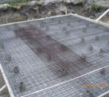 Le ferraillage du radier