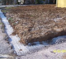 Fondations pour le mur de clôture