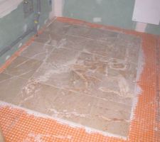 Marbre sol de la SDB