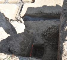 En premier point la fondation de l'un des 2 poteau de hautvent lui aussi &agrave; 3m&eacute;tre de profondeur.