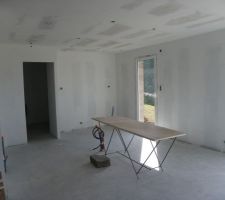 Cuisine sous couche mur