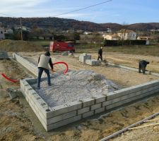 Le Radier de 60 est rempli de gravier