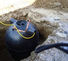 Fosse sceptique 3000L positionnée !