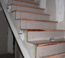 L'escalier est bientôt terminé