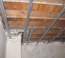 Suspente et fourrure pour plafond