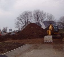 Début des travaux de terrassement