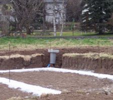 L'installation de la bouche du tout-à-l'égout