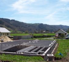 Les poutrelles sur le vide sanitaire