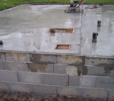 La dalle du garage