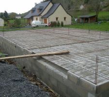 Pr&eacute;paration dalle rez de chauss&eacute;e