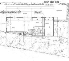 Plan de masse du rez de chaussée