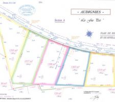 Plan de la divison : Nous c'est le terrain en bleu