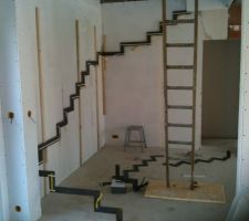L'escalier est calé