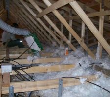 De la laine pour l'isolation plafond