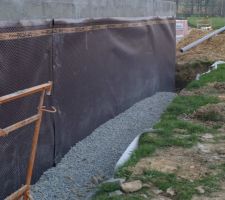 Le drainage commence à prendre forme !!