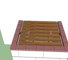3D trappe du vide sanitaire : trappe fermée