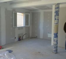 Pose des placos et cloisons int&eacute;rieur