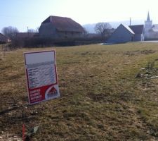 Panneau d&eacute;pos&eacute; le 5 mars 2011