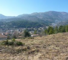 Vue d'en haut du terrain