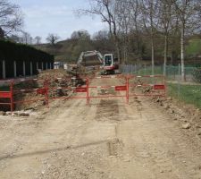 Viabilisation lotissement 4&egrave;me semaine.