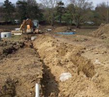 Viabilisation lotissement 4&egrave;me semaine.