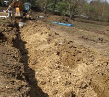 Viabilisation lotissement 4&egrave;me semaine.