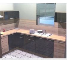 Projet cuisine vue évier