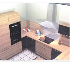 Projet cuisine vue cuisson