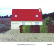 Maison à l'achévement des travaux