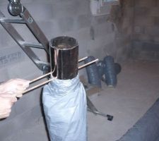 Pose gaine VMC rejet