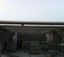 Pr&eacute;paration de la dalle du premier