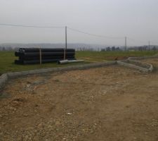 Place de parking devant notre lot , Vue Sud